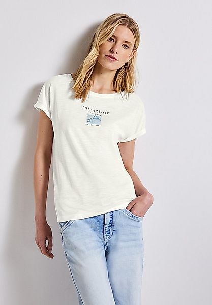 STREET ONE Shirttop mit Frontprint und Wording Artwork günstig online kaufen
