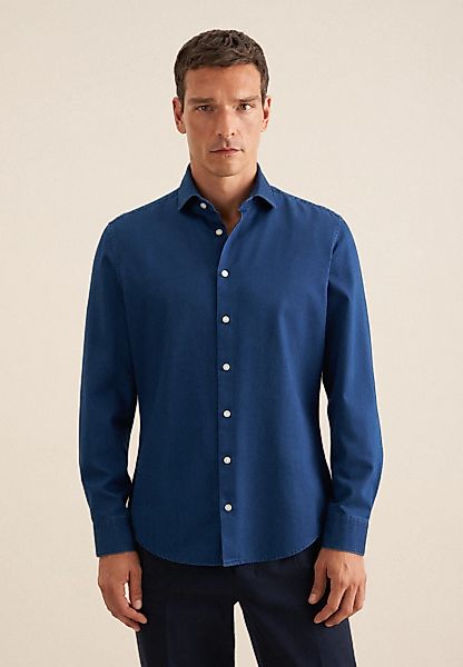 seidensticker Businesshemd, Slim Kentkragen Denim günstig online kaufen