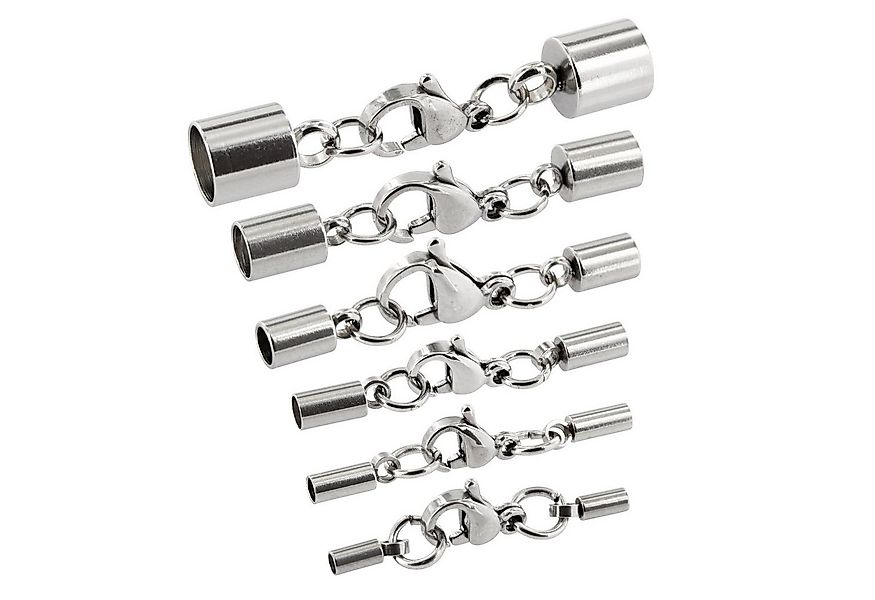 Auroris Schmuckset Karabinerverschluss aus Edelstahl, Lochdurchmesser wählb günstig online kaufen