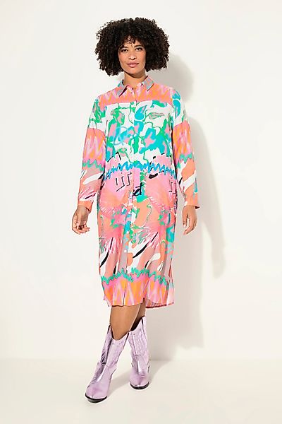 Angel of Style Midikleid Hemdblusen-Midikleid Allover-Druck günstig online kaufen