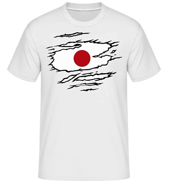 Zerrissene Fahne Japan · Shirtinator Männer T-Shirt günstig online kaufen