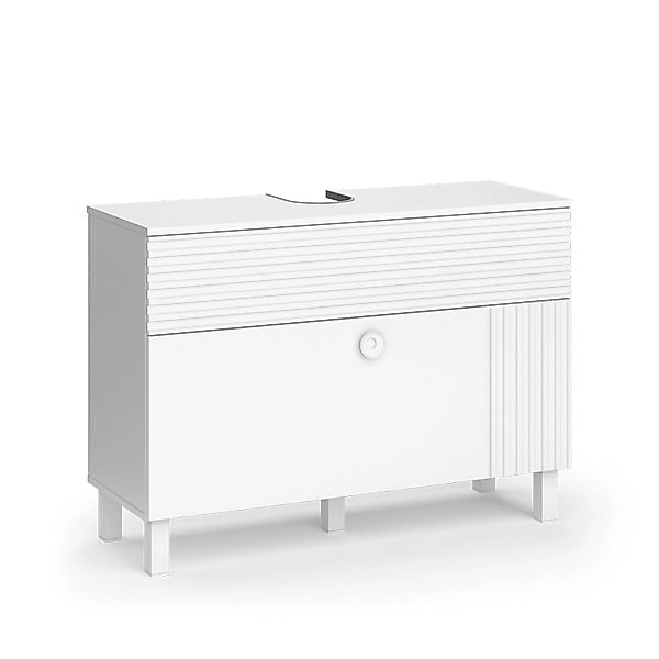 Vicco Waschbeckenunterschrank Sola, Weiß, 100.2 x 72.4 cm mit 2 Schubladen günstig online kaufen