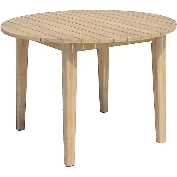 Garden Pleasure Gartentisch Arvada Rund Natur Ø 110 cm günstig online kaufen
