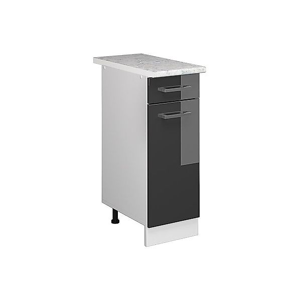 Vicco Schranksystem R-Line, Anthrazit Hochglanz/Weiß, 30cm günstig online kaufen