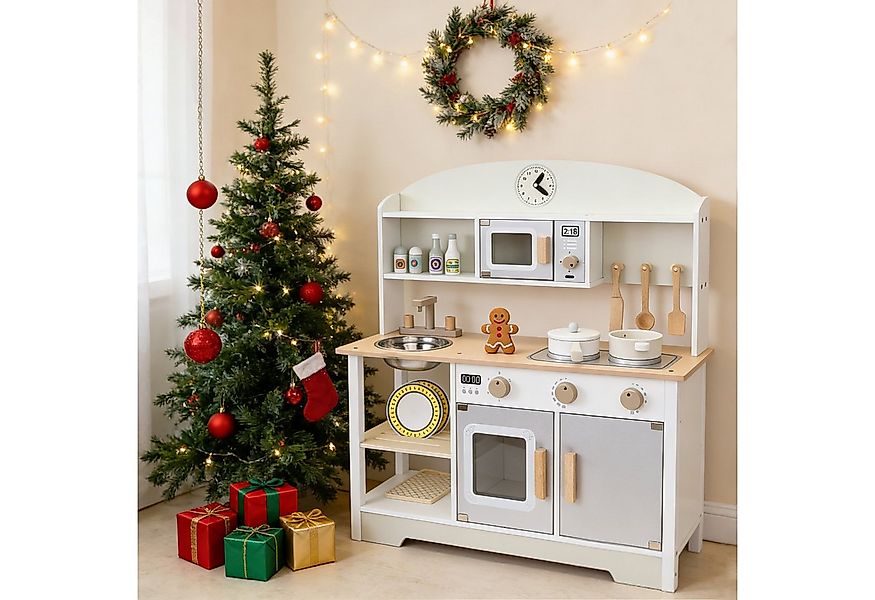 HomeMiYN Spielküche Kinderküche Holz Spielküche Spielzeug Multifunktionales günstig online kaufen