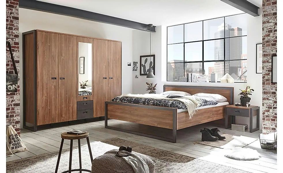 Schlafzimmer  Dinan ¦ braun ¦ Maße (cm): B: 224 H: 202 T: 59.0 Komplett-Sch günstig online kaufen