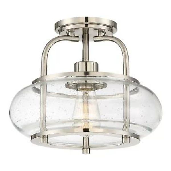 Vintage Deckenlampe Glas Metall 25cm E27 FELI günstig online kaufen