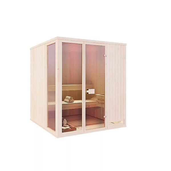 Finntherm Sauna Oda 2020 Naturbelassen 194 cm x 194 cm günstig online kaufen
