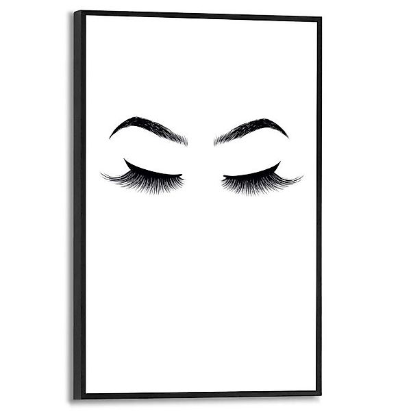 Wandbild BROWS &amp  Lashes Slim Frame Black ca. 20x30 cm SMF48029 günstig online kaufen