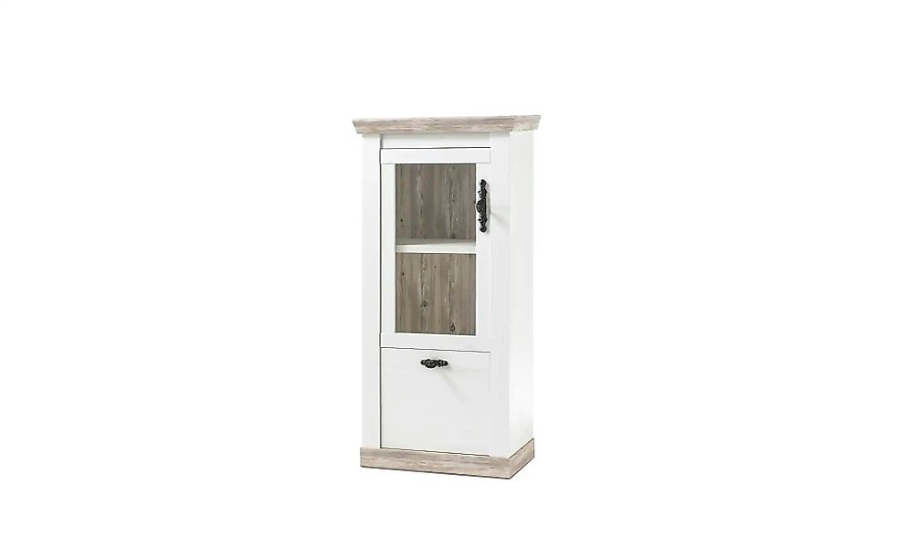 Vitrine  Roble ¦ weiß ¦ Maße (cm): B: 70 H: 146 Schränke > Vitrinen - Höffn günstig online kaufen