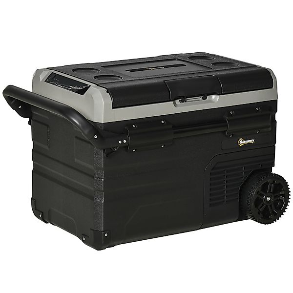 Outsunny Autokühlschrank Kunststoff HDPE SchwarzGrau 711L x 46B x 44H cm günstig online kaufen