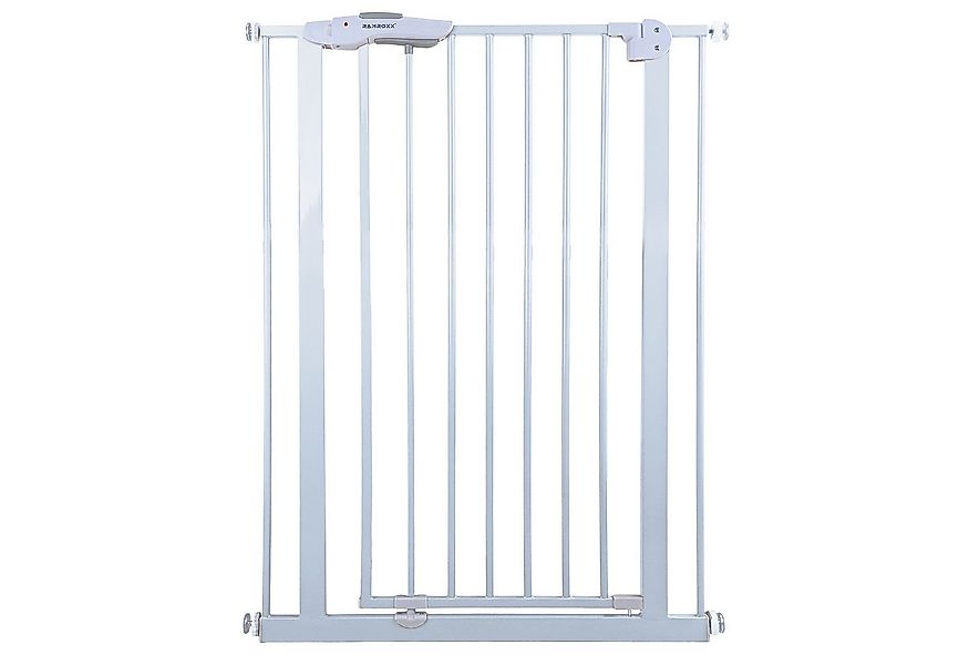 RAMROXX Treppenschutzgitter Absperrgitter weiß für 75-85cm Durchgang 110cm günstig online kaufen