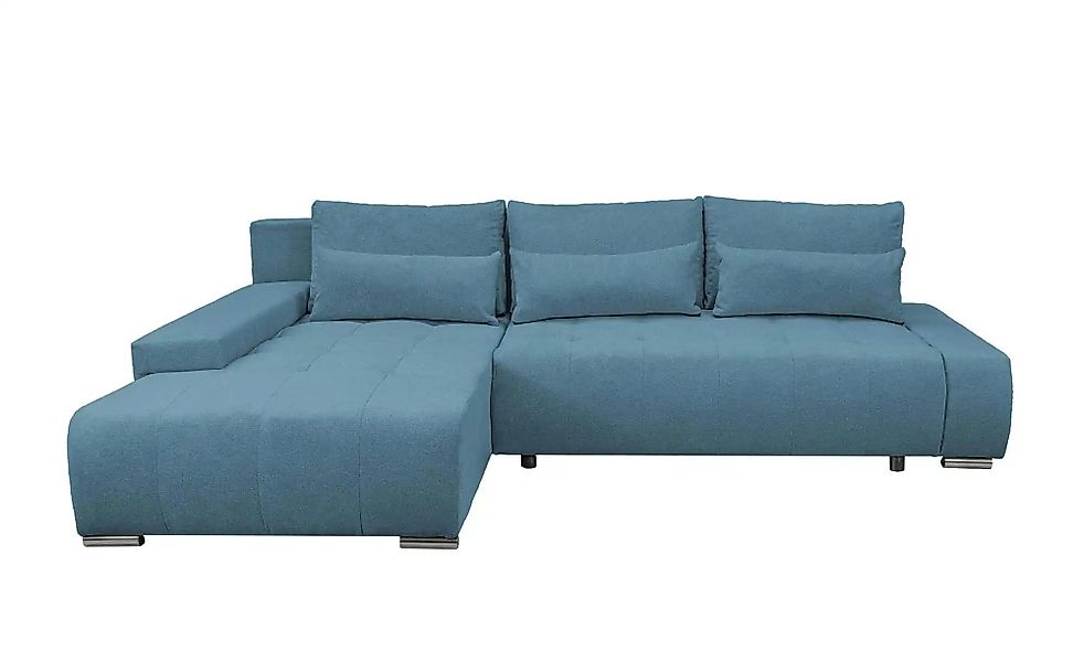 Ecksofa  Bloom ¦ blau ¦ Maße (cm): B: 267 H: 85 Polstermöbel > Sofas > 3-Si günstig online kaufen