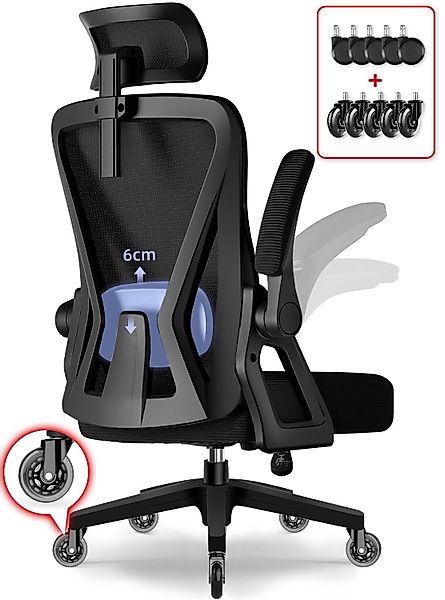 Adormii Bürostuhl Ergonomischer Bürostuhl mit klappbaren günstig online kaufen
