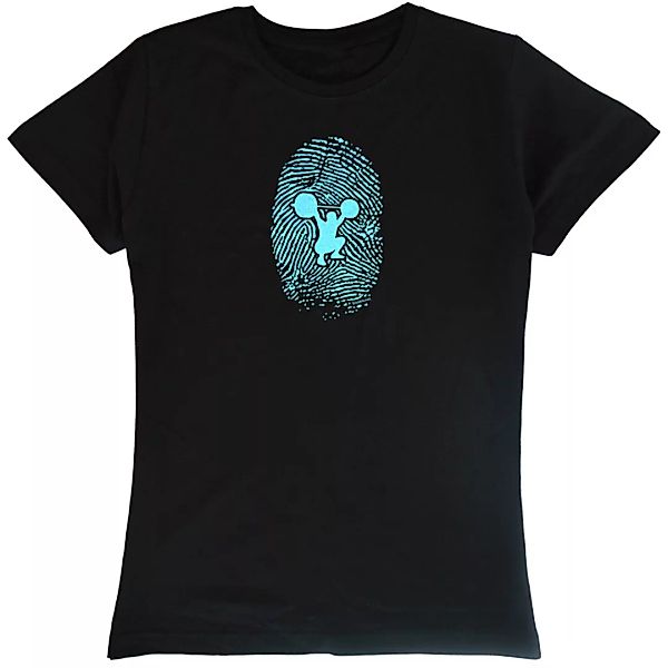 Kruskis Fitness Fingerprint Kurzärmeliges T-shirt 2XL Black günstig online kaufen