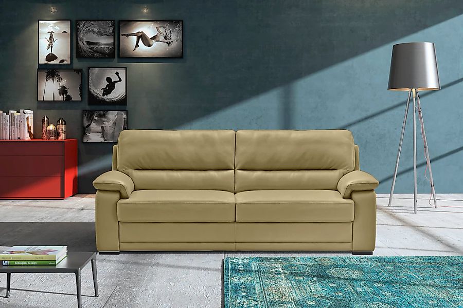 Egoitaliano 2,5-Sitzer "Doris, modernes Designersofa, Ledersofa mit erstkla günstig online kaufen
