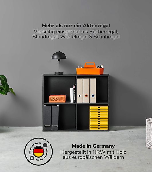 mokebo Aktenregal Der Verstauer, 4 Fächer, günstig online kaufen