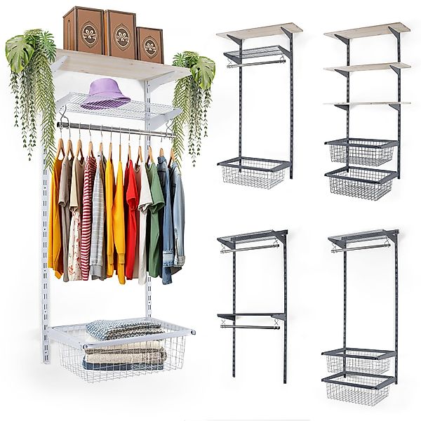 BOOMET Kleiderschrank Kleiderschranksystem Bausatz (Bacic 2 günstig online kaufen