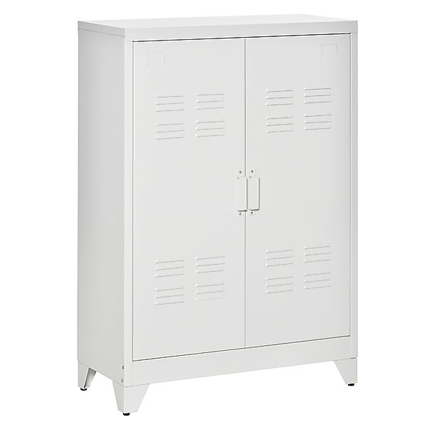 HOMCOM Aktenschrank Metallschrank Mehrzweckschrank mit magnetischer Lamelle günstig online kaufen