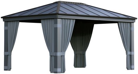 Palram - Canopia Pavillonseitenteil Dallas, 440x212 günstig online kaufen