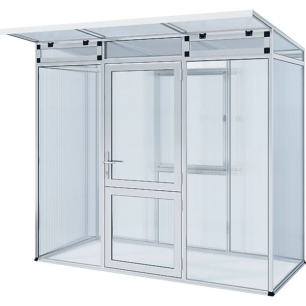 KGT Gewächshaus Linea Alu blank 2,56 m² günstig online kaufen