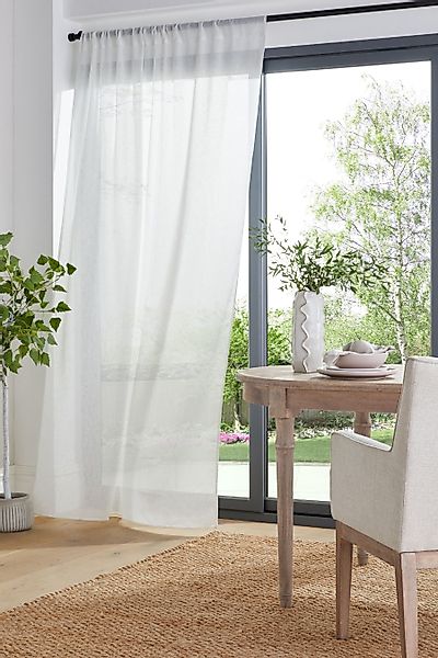 Next Gardine Transparente Voile-Bahnenvorhänge mit Schlaufen, günstig online kaufen