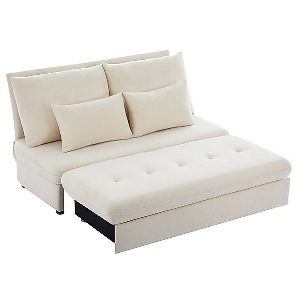 KLAM HOME Schlafsofa 2-Sitzer Sofa Polstersofa mit Schlaffunktion und Staur günstig online kaufen
