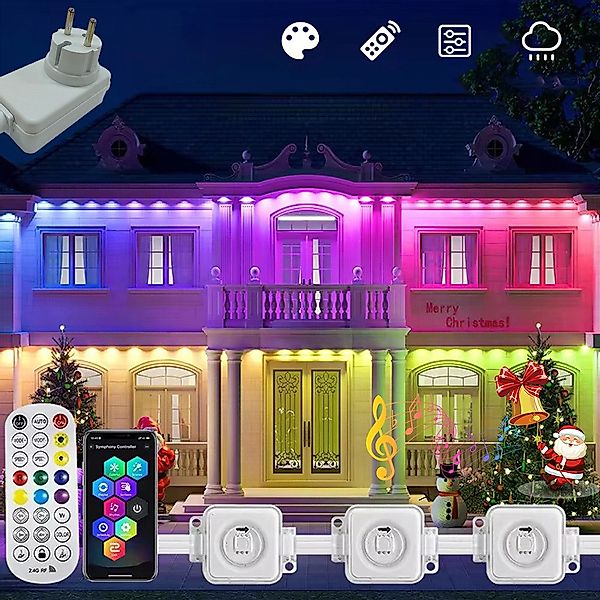 Lapamax LED-Streifen Permanente Außenbeleuchtung Outdoor Wasserdicht günstig online kaufen