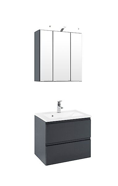 welltime Badmöbel-Set »Cardiff«, (2 St.), Breite 60 cm, griffloses Design günstig online kaufen