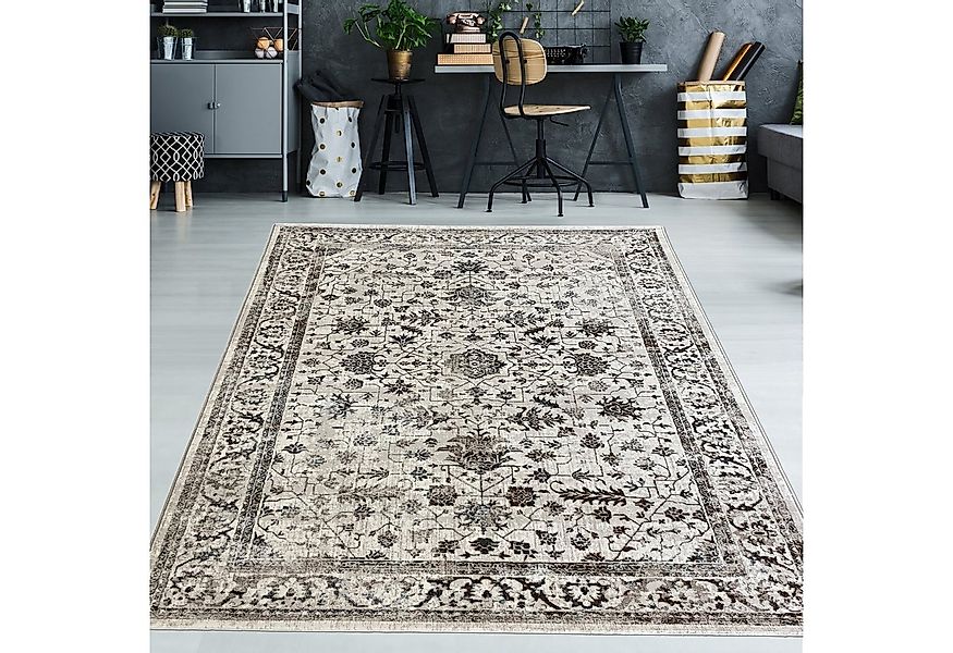 TeppichHome24 Teppich Orientteppich mit pflanzlichen Verzierungen & Ornamen günstig online kaufen