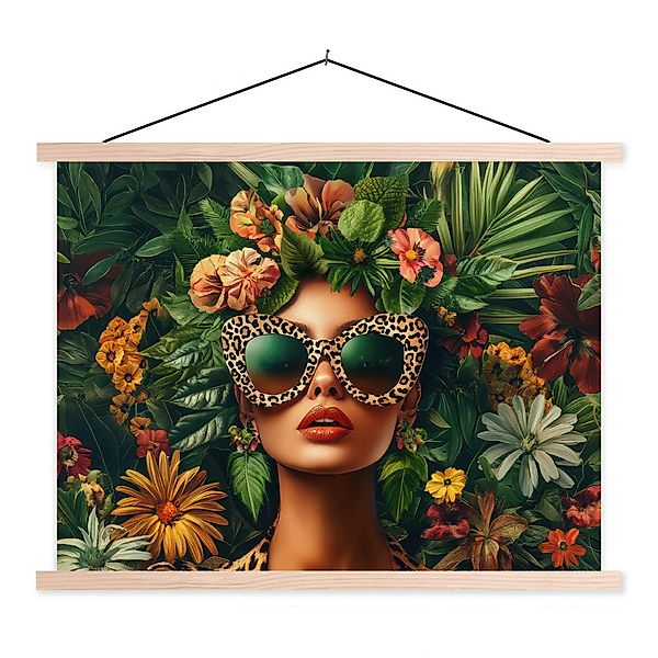 MuchoWow Poster Frau - Pantherdruck - günstig online kaufen