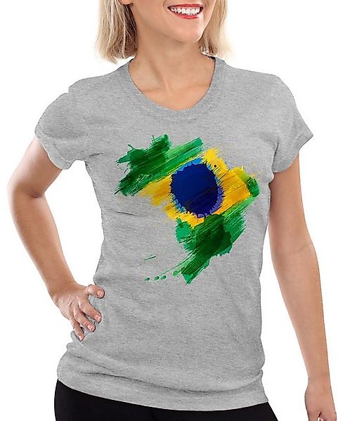 style3 T-Shirt Flagge Brasilien Fußball Sport günstig online kaufen