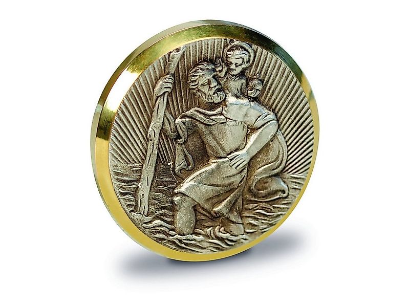 Cartrend Metallschild Cartrend Christophorus Plakette selbstklebend günstig online kaufen