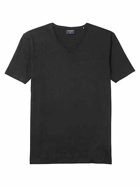 OLYMP V-Shirt Casual aus Leinenmischung günstig online kaufen