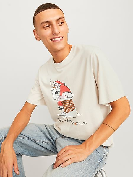 Jack & Jones Rundhalsshirt JJXMAS FUNNY TEE SS CREW NECK günstig online kaufen