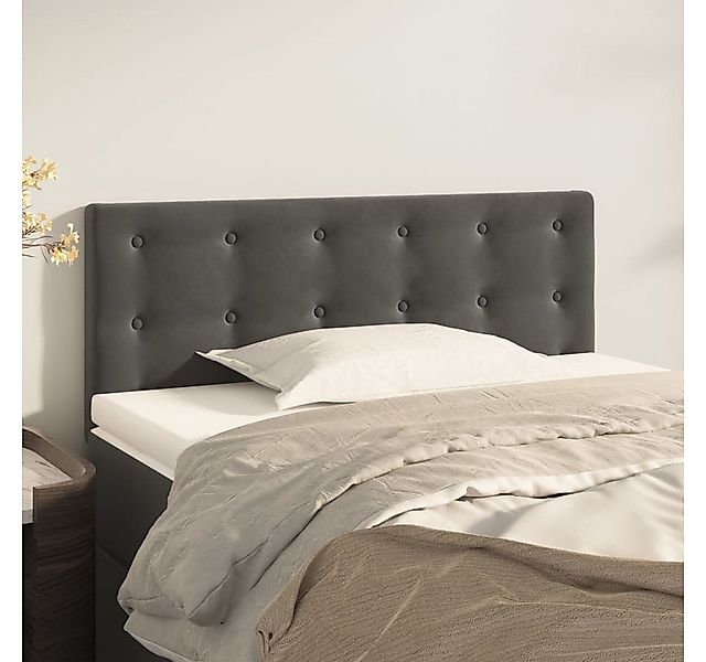 vidaXL Kopfteil Kopfteil Dunkelgrau 90x5x78/88 cm günstig online kaufen