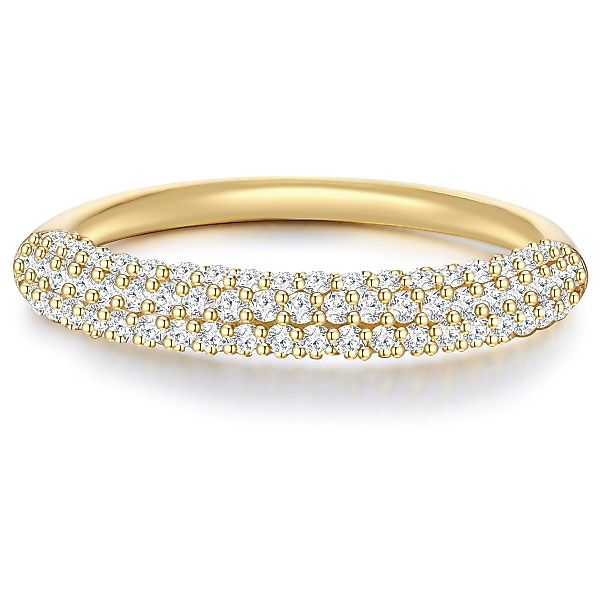 Glanzstücke München Silberring gelbgold, aus Sterling günstig online kaufen