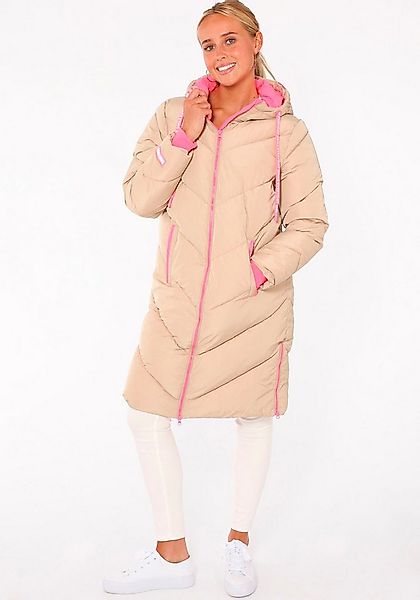 Zwillingsherz Steppjacke "Good Vibes Only" mit Kapuze, Backprint und bedruc günstig online kaufen