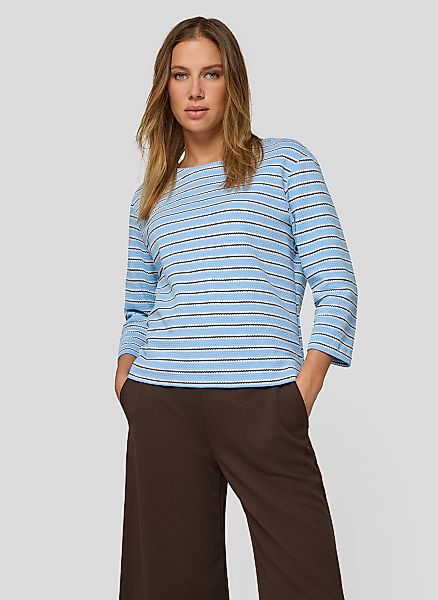 Rabe 3/4-Arm-Shirt Strick-Look und gestreift günstig online kaufen