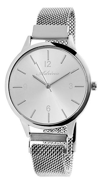 Adrina Quarzuhr AR0036 Adrina Damenuhr mit Edelstahl-Milanesearmband, Damen günstig online kaufen