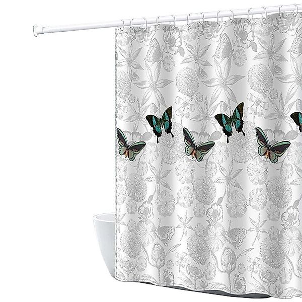 Coonoor Duschvorhang Schmetterling Duschvorhang, Polyester-Material, waschb günstig online kaufen