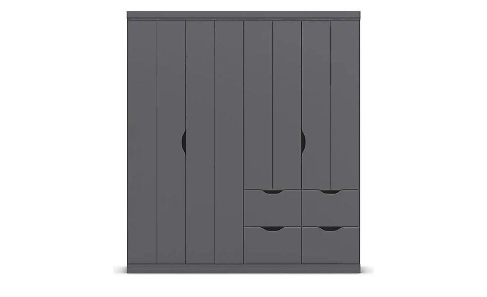 Kleiderschrank mit Schubladen Frieda ¦ grau ¦ Maße (cm): B: 181 H: 203 Schr günstig online kaufen