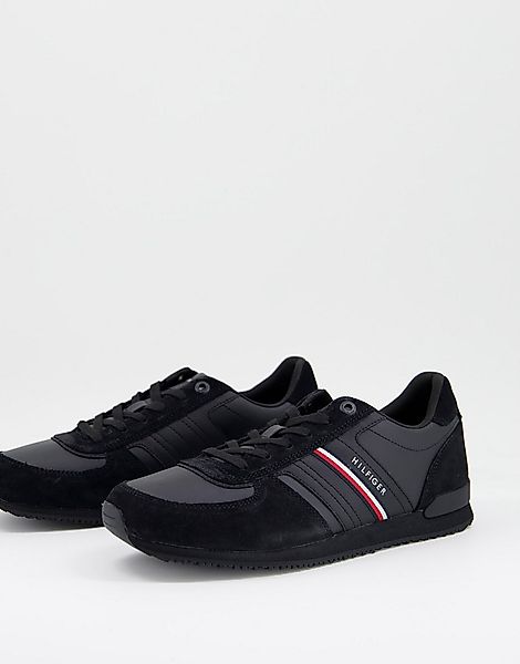 Tommy Hilfiger – Iconic Runner – Sneaker in Schwarz günstig online kaufen