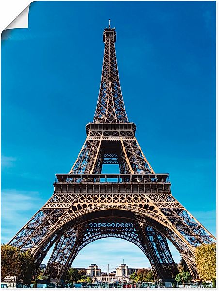 Artland Poster "Blick auf den Eiffelturm in Paris II", Gebäude, (1 St.), al günstig online kaufen