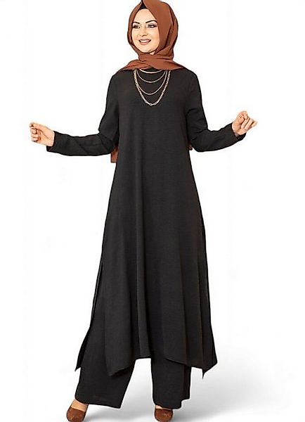 fashionshowcase Longtunika Damen Zweiteiler Set - Tunika & Palazzo-Hose Mod günstig online kaufen