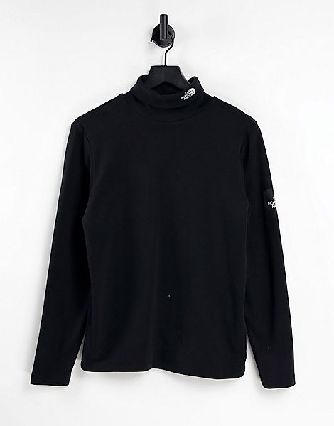 The North Face – Black Box – Langärmliges Polar-Shirt in Schwarz günstig online kaufen