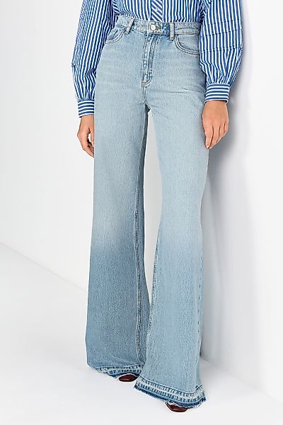 RICHROYAL Weite Jeans, High Waist, leichter Used-Look günstig online kaufen