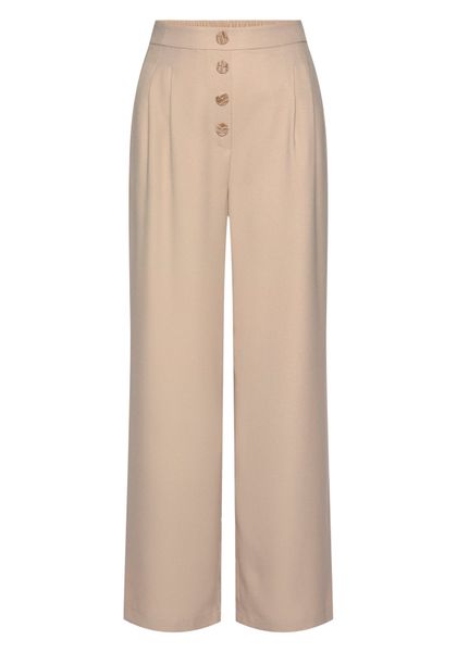 LASCANA Palazzohose mit Zierknöpfen und bequemen Bund, leichte Stoffhose mi günstig online kaufen