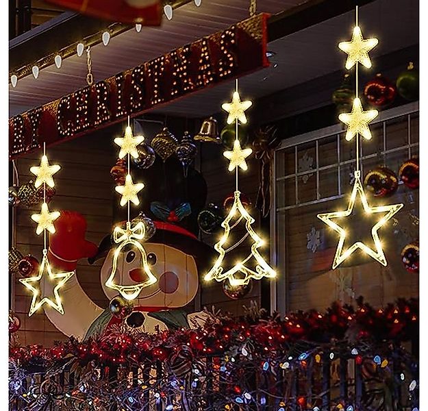 VIVIHEYDAY LED Fensterleuchter LED-Lichterkette Fenster Weihnachtslichterke günstig online kaufen
