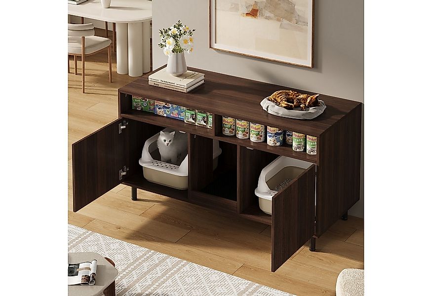 HAUSS SPOLE Sideboard Katzenkloschrank mit Sandauffangmatte,Haustier-Schran günstig online kaufen
